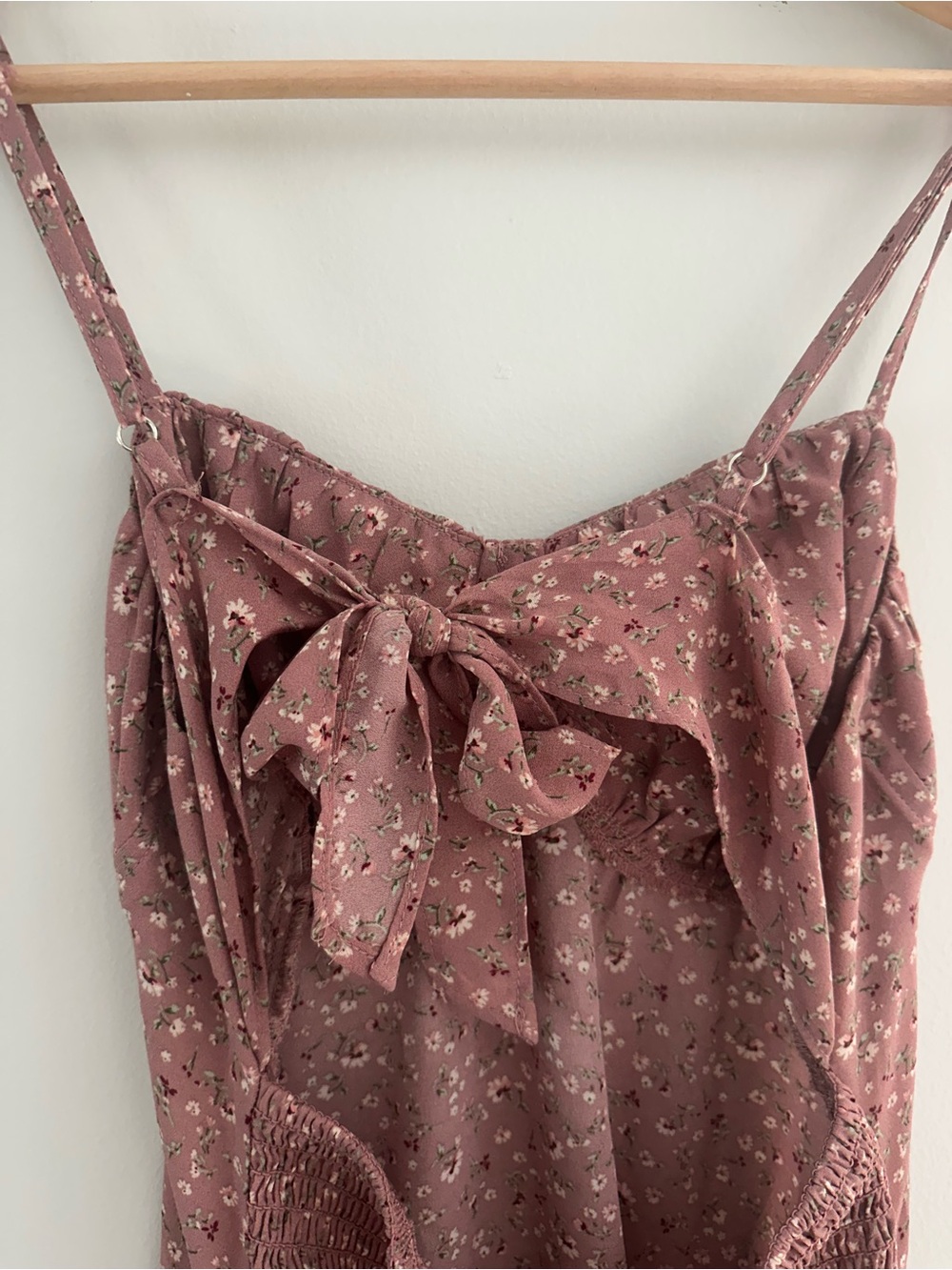 Aritzia Rose Mauve Floral Slip Dress - Picture 2 of 3
